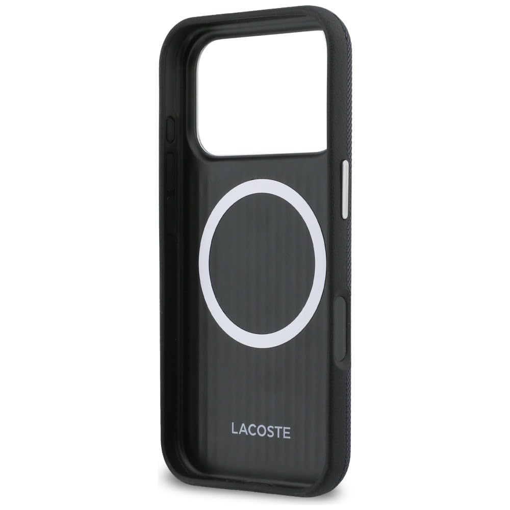 CG MOBILE Lacoste Petit Piqué etui do iPhone 17 Pro Max kompatybilne z MagSafe (granatowe)