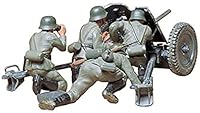 Tamiya 300035035 - 1:35 WWII Deutsche Pak 35/36 mit Figuren (4), Panzerabwehrkanone, 3.7cm