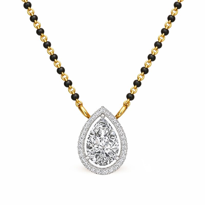 14K/18K/22K Yellow/Rose/White Gold Designer Mangalsutra for Women-image-45
