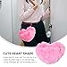 TENDYCOCO UmhäNgetasche Damen PlüSch Herzform Tasche Mit Kette Kleine Rosa Schultertasche FüR Alltag Shopping Und Dating