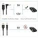 Jsvecip Radar Detector Cable, USB to DC3.5 Plug Cable,for Cobra Whistler Escort Valentine One Uniden Beltronics Radar Detector,Replacement Power Cable for Radar Detectors (DC3.5-6.56ft)