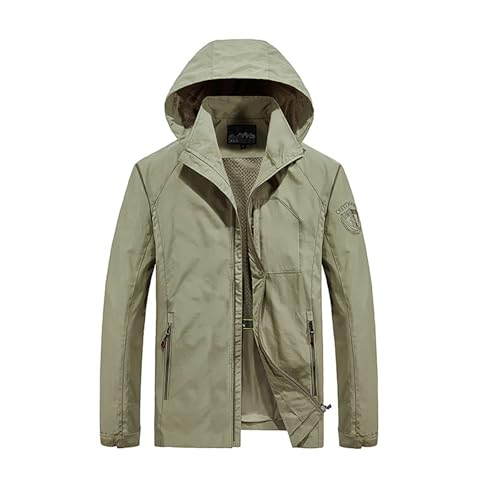 Veste coupe-vent légère homme veste de transition softshell à capuche - 4