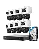 eufy 4K NVR Security Camera System S4 Max, 8 Cam with 8TB HDD, POE, Wired, 24/7 Recording, Triple Lens Bullet-PTZ Cam, 360° PTZ, Up to 16CH, Cross-Cam Tracking, 8× Auto Zoom, Smart Video Search
