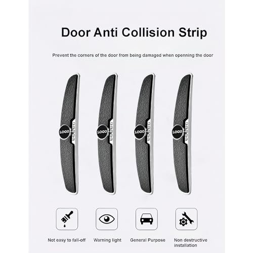 Image of BRAINLE Car Door Corner Edge Guards & Handle Protector Scratch Protection Compatible for Exter, Creta, Venue, Verna, i10, i20, Aura, Alcazar, Tucson, Santro, Kona, Santafe, Ioniq, Getz, Accent, Eon
