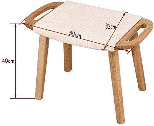 Taburete de tocador con sofá binaural y cómodo taburete de pie de té 3