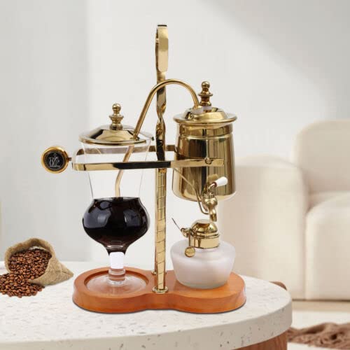 DiLiBee 400ml Cafetière Siphon Balance Luxueuse, Cafetière Bouilloire Siphon Vintage,