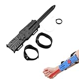 2025 Plastic Hidden Blade- Scalable, Role-Playing Props Toy Swords, Cosplay Costume Soft Material 6.5'' Extendable to 11.2'' (Black)