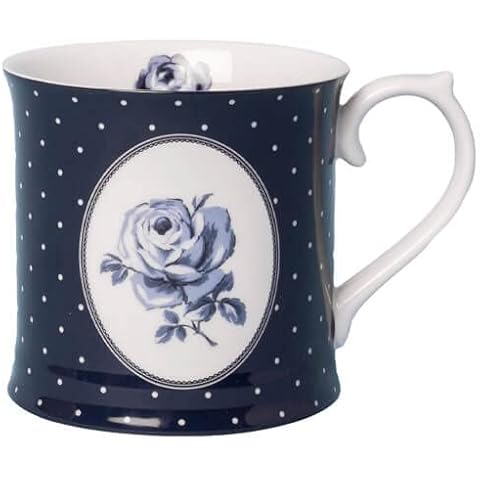 Katie Alice Vintage Indigo Blue Spot Tankard Mug Cover