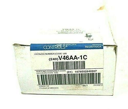 Original product packaging for the Johnson Controls V46AA-1C valve