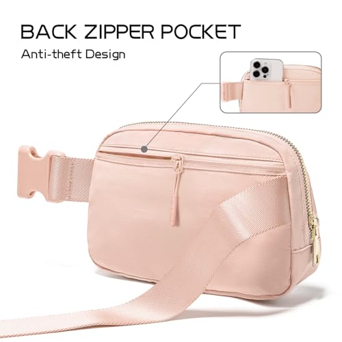 Image of Gitus Gifts for 8 9 10 11 12 Year Old Girls Belt Bag Fanny Pack Crossbody Bags with Initial Letter Patch Cute Stuff Birthday Gifts for Teen Girls Women Personalized Trend Stuff (Coral Pink-Z)