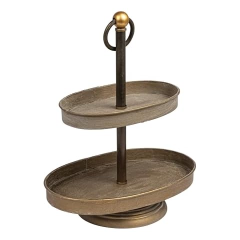 Creative Co-Op Decorative Two Tier Tray Cover