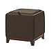 Ottomane e poggiapiedi Sgabello Multifunzionale di Trucco del Pouf dell'ottomano dello Sgabello del poggiapiedi del Petto Marrone