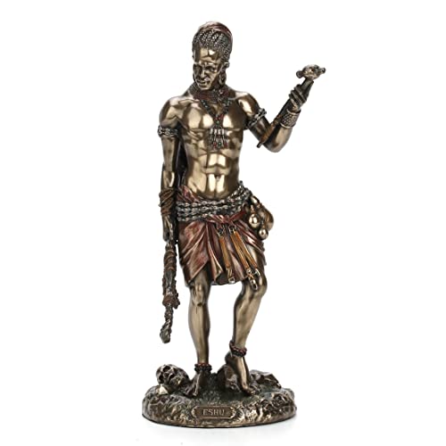 Estatua de Eshu Diseño Veronese 8.5 pulg Bronze miniatura 2