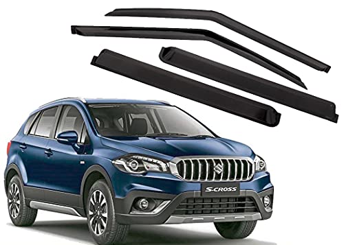 Image of CAR SAAZ Unbreakable Door Visor for S-Cross (2017-2020)(Set of 4Pcs)