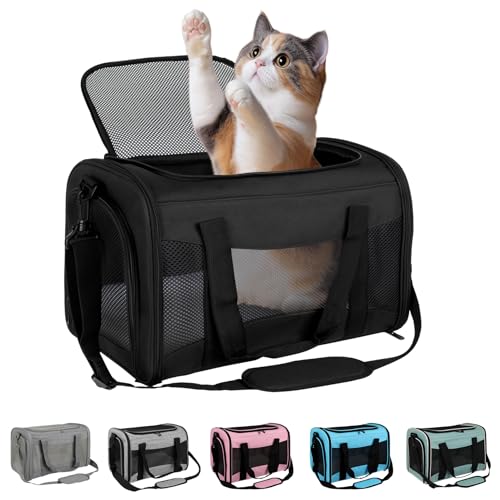 Cat Carrying Case Pet Dog Carrier Soft-Sided Cat Bag Airline Approved