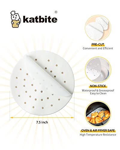 Katbite Air Fryer Parchment Paper Liners 120Pcs thumb #1