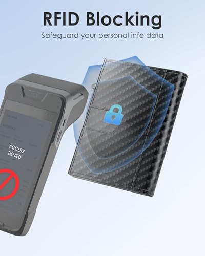 RFID Wallet for Men - Smart Pop up Card Holder - Trifold, Slim, Minimalist Wallet for Front Pocket, 9-11 Cards Capacity | ID Window | Cash Slot | Magnetic Closure3