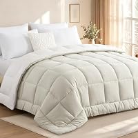 Tifschlaf Coverless Duvet Double 13.5 Tog - Beige/White 200x200cm
