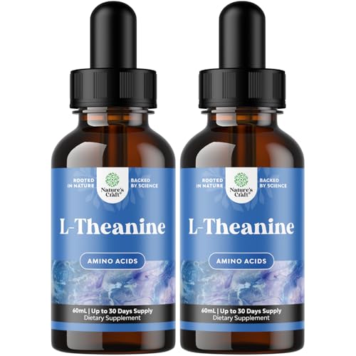 High Absorption L-Theanine Liquid Drops - Chamomile Extract - 2 Fl Oz(2 Pk)
