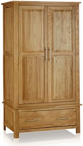 Rivermead Natural Solid Oak Double Wardrobe