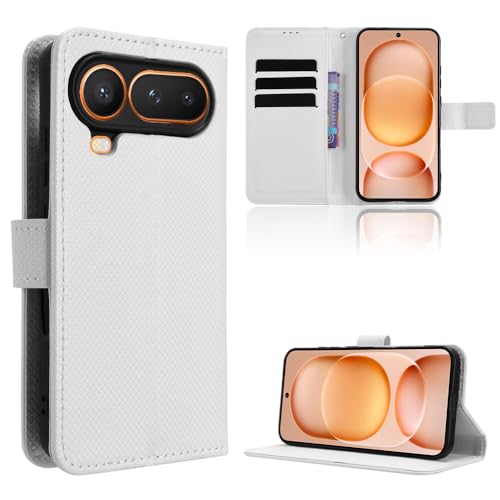 �X�}�z�P�[�X �Ή��@�� for Honor Magic8 Pro Air PU���U�[�� �t���b�v�X�^���h�t�� �E�H���b�g�^ �J�[�h�X���b�g�t�� �}�O�l�b�g�J�� �X�}�z�P�[�X White