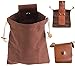 Itliety Futtertasche aus gewachstem Segeltuch für Pilze, Futtersuche, faltbare Campingtasche, Gürtelpackungen, wasserdicht, kleine Ledertasche, Jagd, gewachste Tasche, burgunderrot, M