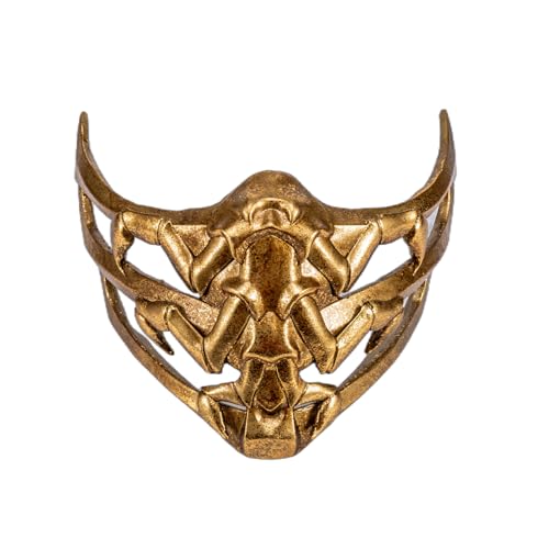 MK Game Mask – Ninja-Inspired Resin Face Covers: Smoke, Jade, Frost – 6