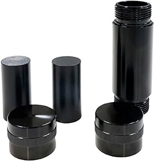FORMAX®420 Crusher Pollen Presser Metal Herb Grinder 5 parts (Black)