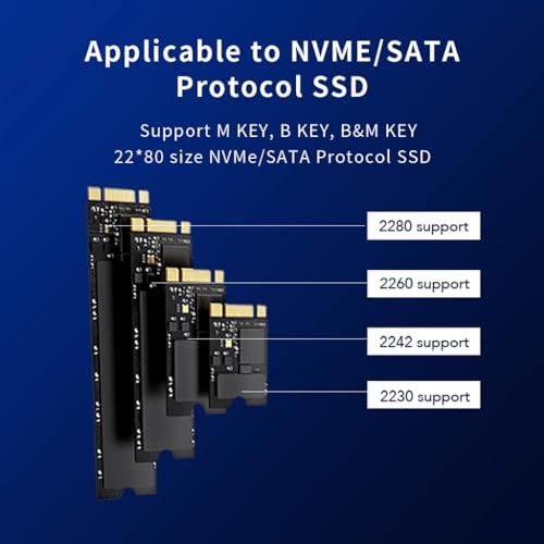 JMT Caja Externa para SSD M.2 NGFF NVM E USB-C miniatura 3