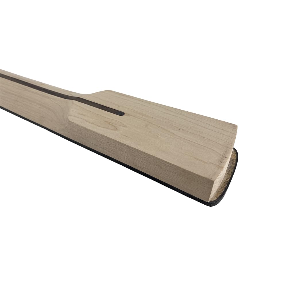 Yinfente Manico per chitarra basso 22 tasti 34 pollici Acero tastiera chitarra Intarsio a blocchi DIY Chitarra Intarsio a blocchi (Tastiera in Acero)