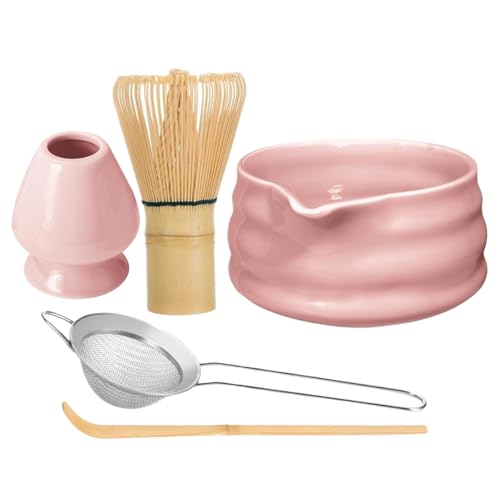 Kit de thé matcha tendance au design épuré et accessoires en bambou - 6
