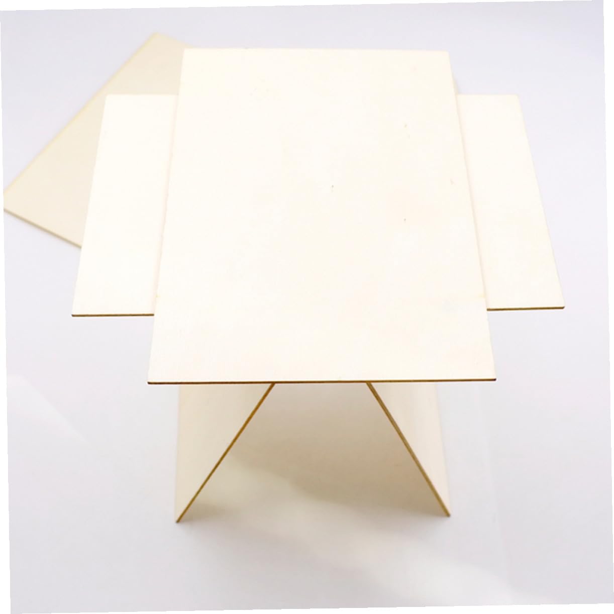 10 piezas Láminas de Madera sin Terminar Rectangulares Paneles de Madera para Manualidades DIY Accesorios Decorativos Seguros y Duraderos para Bricolaje y Educación