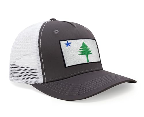 Image of International Tie State Hat for Men and Women, Adjustable Snapback Trucker Baseball Cap with Embroidered Patch