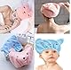 YQBFTC 2 Stück Mikrofaser Handtuch Haare,Handtuch Turban Kinder mit Cartoon süßes Haarturban,Schnelltrocknend Towel,Super Saugfähiges Haarhandtuch Duschhauben Kopfhandtuch für Frauen Mädchen Kinder