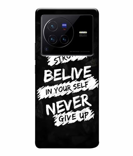 Image of Stay Strong Motivation Quotes Printed Hard Back Case Cover & Compatible for Vivo X80 Pro 5G | V2185A | V2145 (Multicolor) - D1810