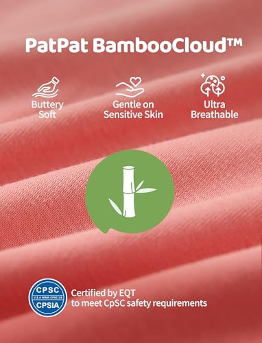 PATPAT Baby Footies Boys Girls - Bamboo Viscose - Zipper & Non-Slip Soles Romper Mitten - Footed & Footless Infant Clothes3