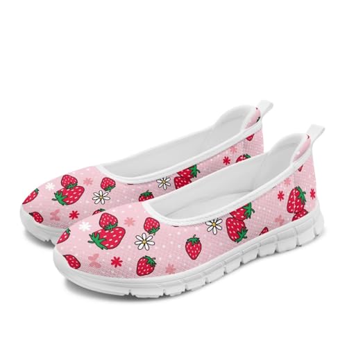 Modysero Womens Slip On Flats Round Toe for Summer Spring Work Womens Walking Shoes Trendy Daily Flats Shoes for Ladies2