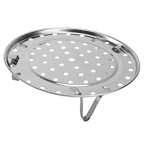 Cabilock Medium Stainless Steel Rack for Pots Round Steaming Stand Kitchen Cooking Essential for Food Steaming Baking and Roasting