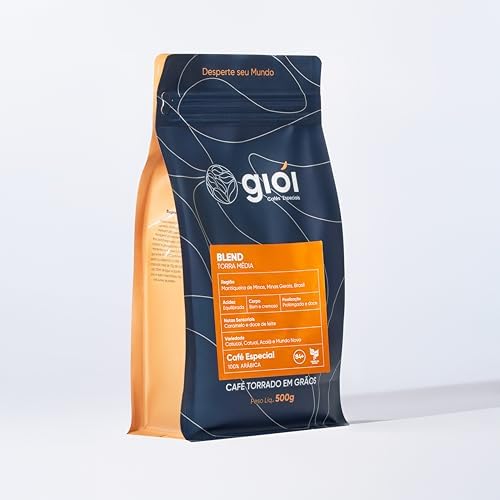 Giói Café Especial, 100% Arábica, Torrado, Em Grãos, 84+ (500g, B...