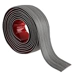 2m PVC Floor Transition Strip, Self Adhesive Door Threshold Strip Doorways, Laminate Viny Flooring Edge Strip for Joining Floor Gaps,Carpet Threshold Transition,Floor Tiles (4cm, Light Gray Wood)