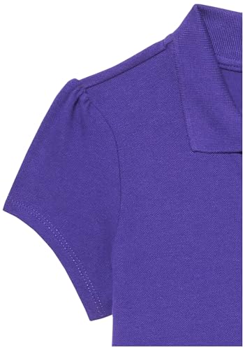 The Children's Place,Girls,Multipack Short Sleeve Ruffle Pique Polos,Aurora Pink/Regal Violet/White 3-Pack,XX-Large2