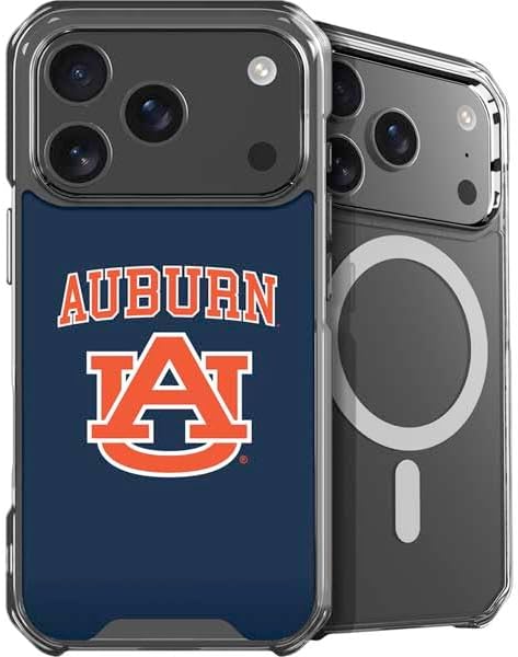 Skinit Phone Case Compatible with MagSafe iPhone 17 Pro Max - Officially Licensed Auburn University Logo Blue Design