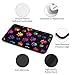 indokyeyqaz Universal Car Center Console Cushion Pad, Colorful Dog Paw Prints Soft Waterproof Car Center Console Cover Auto Armrest Seat Box Cover Protector for Most Vehicle SUV Truck Car