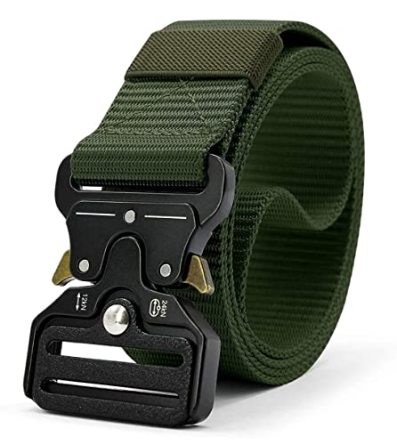 JET STREAM Unisex Synthetic Belt Wide Nylon Military Style Canvas Unisex Waist Belt with Metal Buckle (pack of 1)