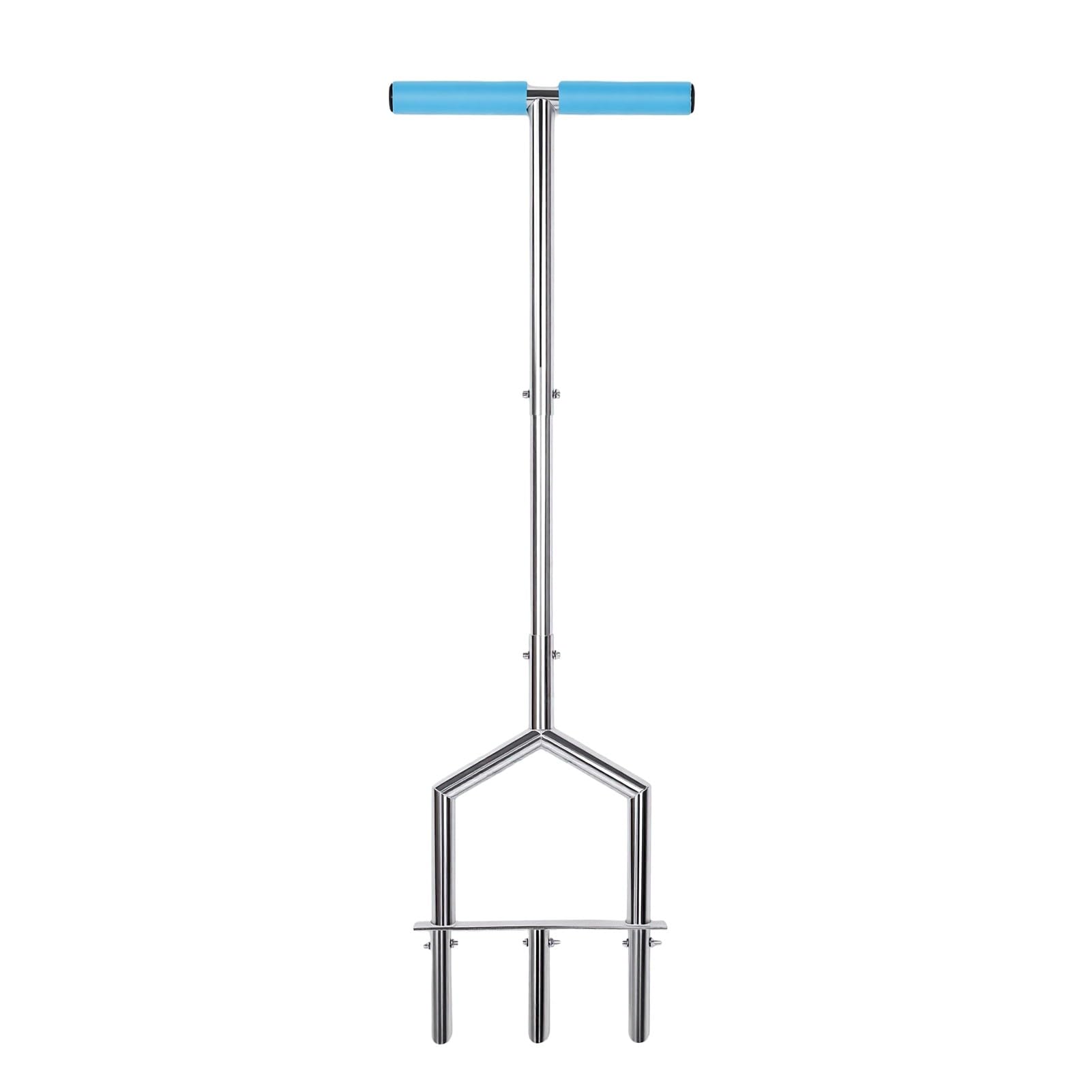 Aireador de Césped Hueco de 3 Dientes, Herramienta de Extracción de Núcleos Manual para Propietarios de Viviendas, Mantenimiento de Césped, Acero Inoxidable Utilizado en Exteriores