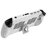 JYGamhanbil Schutzhülle Tasche für Lenovo Legion Go S 8ARP1 Gaming Konsole 2025,Legion Go S Handheld Weiche TPU Rückseite Hülle Zubehör mit Ergonomischem Handgriff & Ständer(Weiß)