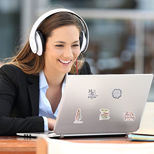 PATKAW 50 Pçs Jesus Adesivos Cristãos Bíblia Religiosa Laptop Adesivos De Fé Para Garrafas De Água S