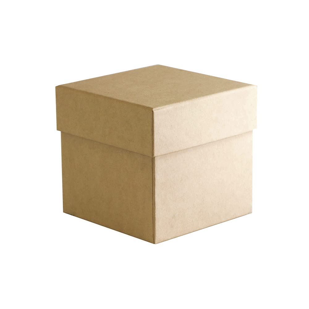 Eco-friendly Luxury Rigid Candle Gift Box (113x113x108mm) Kraft
