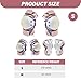 Ngbbby Kids Protective Gear Set, Toddler Knee Elbow Pads with Wrist Guard for Skate Bike M