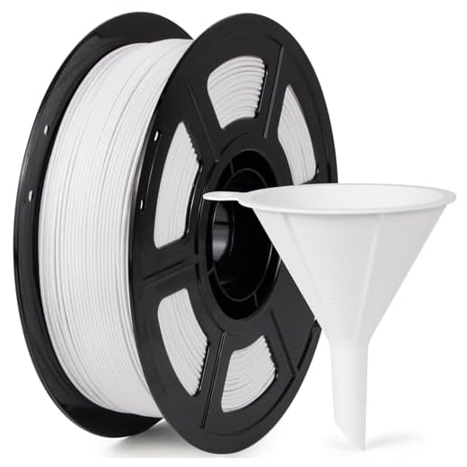 IEMAI Glass Fiber PLA Filament 1.75mm Matte White 1KG, PLA-GF 3D Printer Filament with Dimensional Stability & Low Warpage, High Stiffness, Easy to Print for Prototype Parts